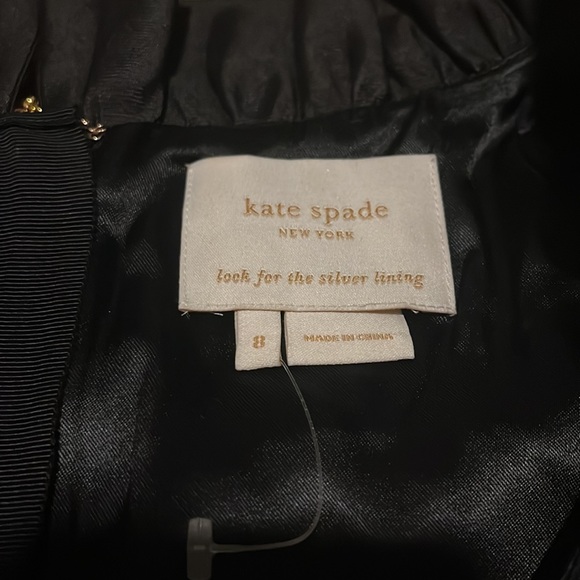 Size 8 Kate Spade Classic Audrey Hepburn Black Dress with Pockets - Picture 2 of 5